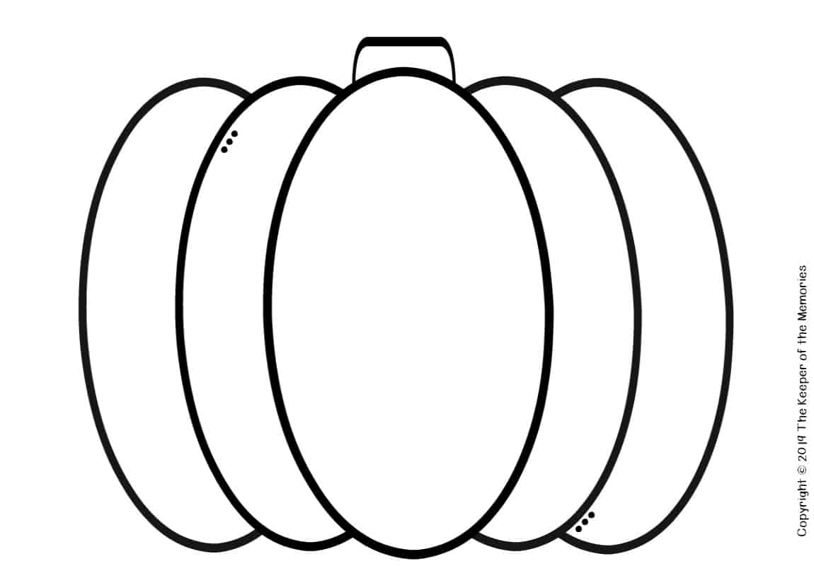 outline printable pumpkin template