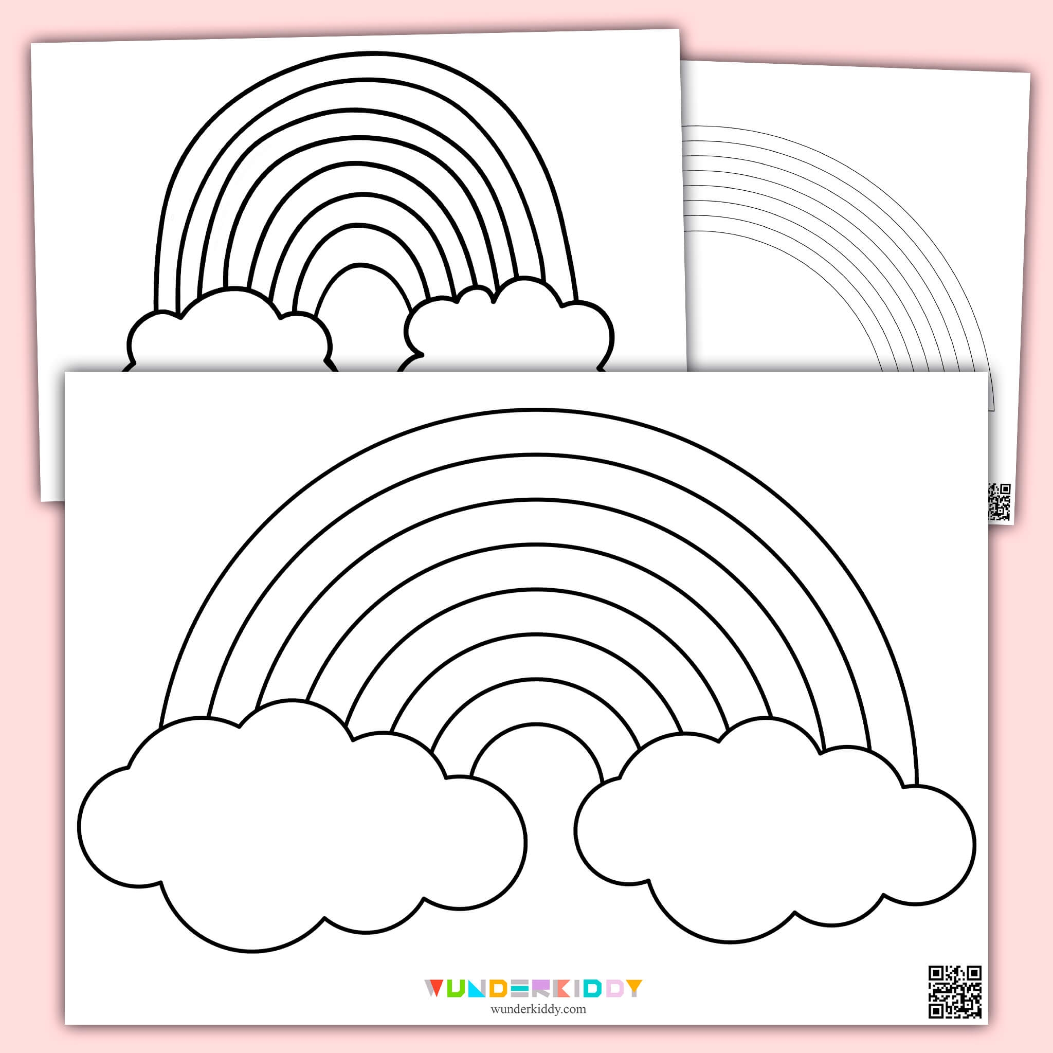 rainbow template printable