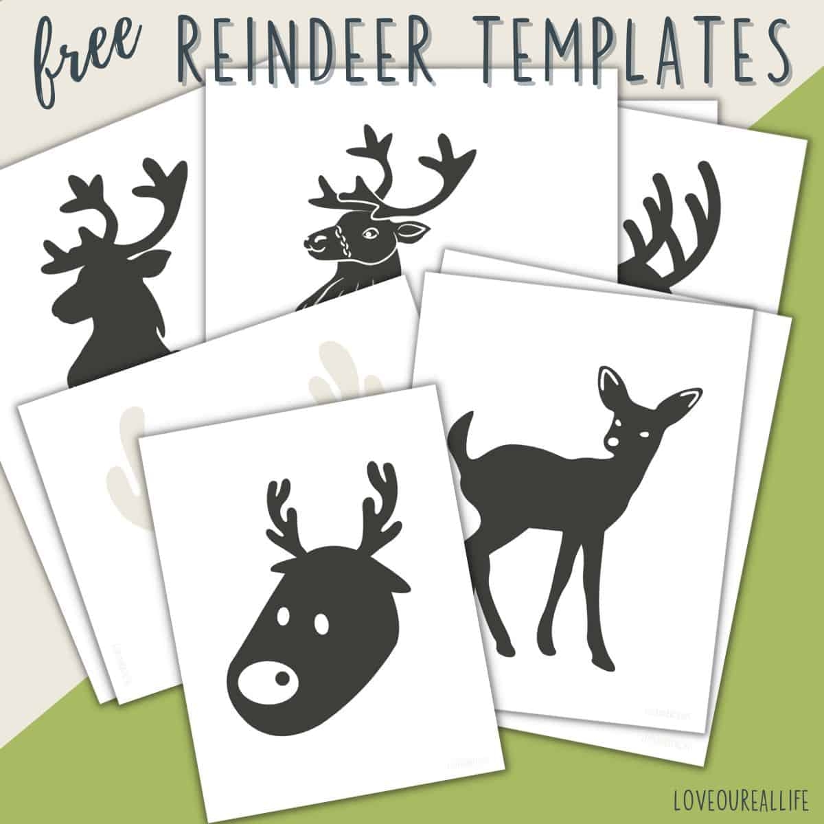 free printable reindeer templates
