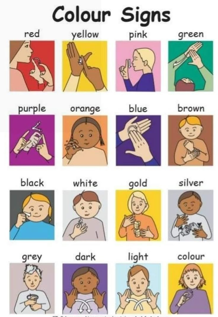 Free Printable Sign Language Words Printable Party Favors