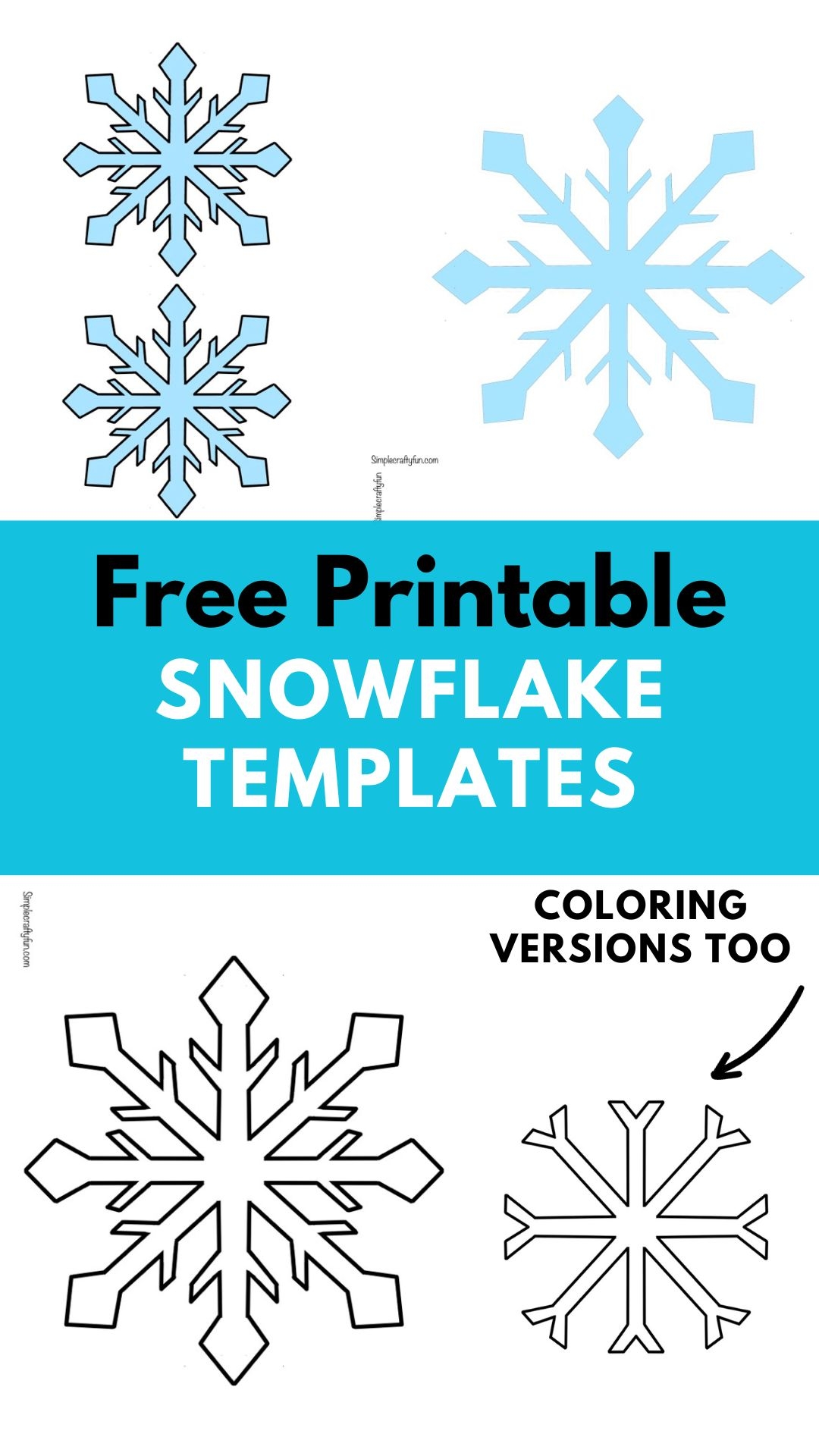 snowflake templates printable