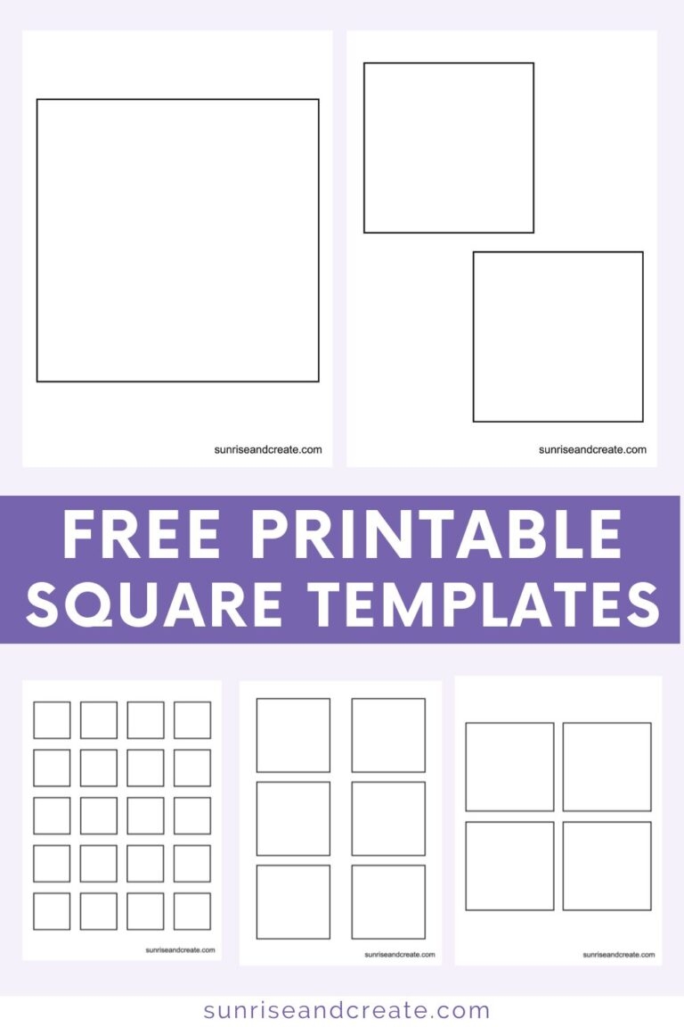 Free Printable Square Templates