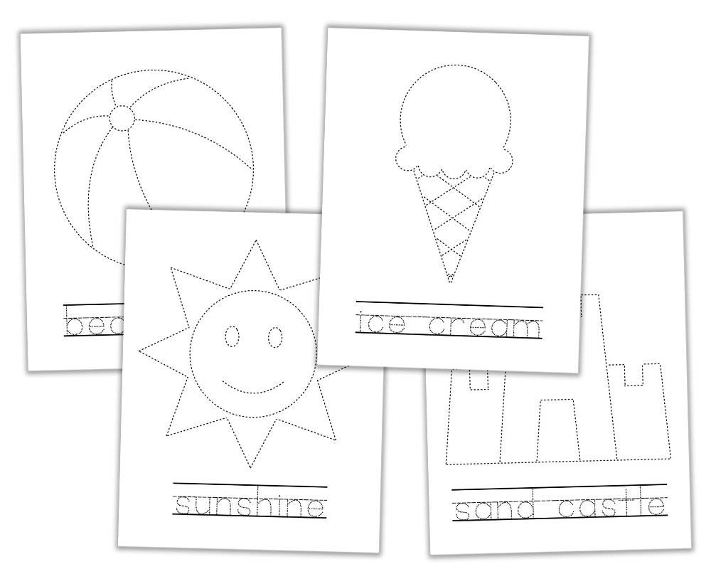 free printable tracing worksheets preschool