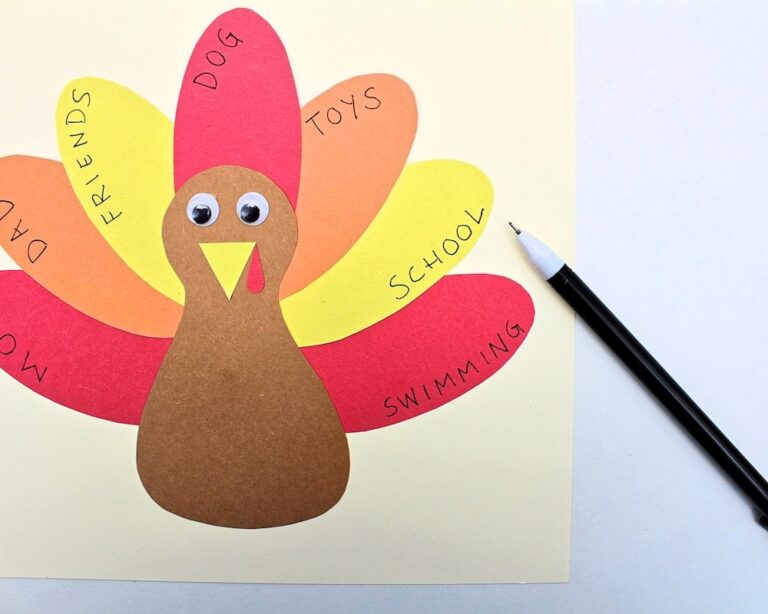 Free Printable Thankful Turkey Craft Template For Kids The Craft at Home Family