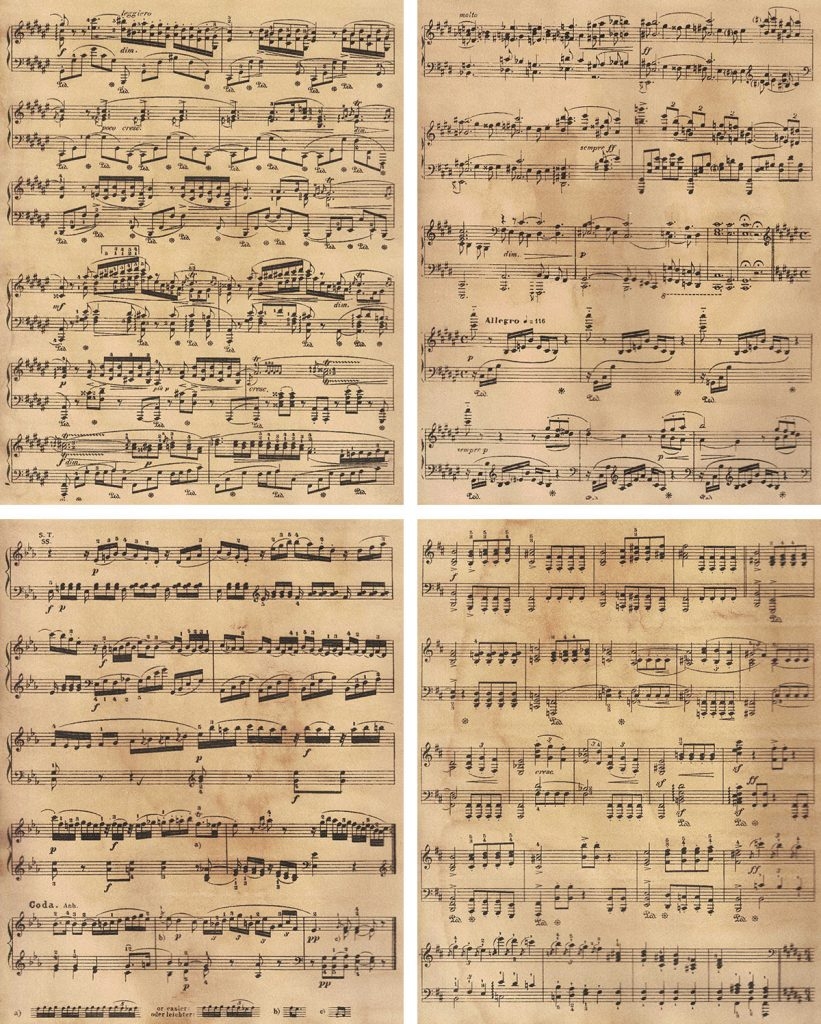 printable vintage music sheets