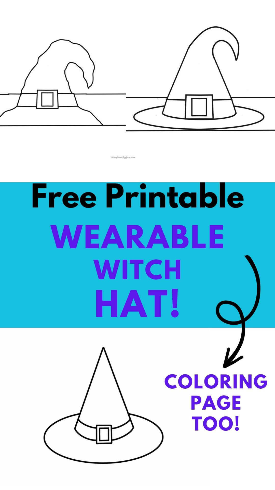 witch hat template printable