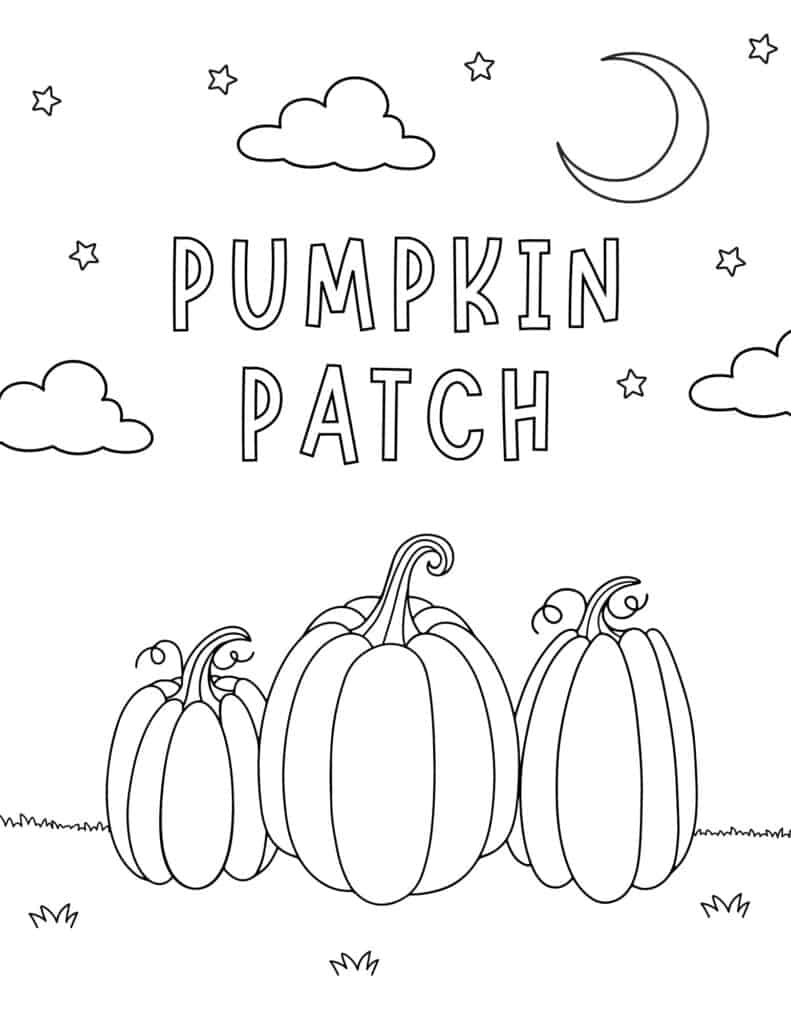 Free Pumpkin Coloring Pages Prudent Penny Pincher