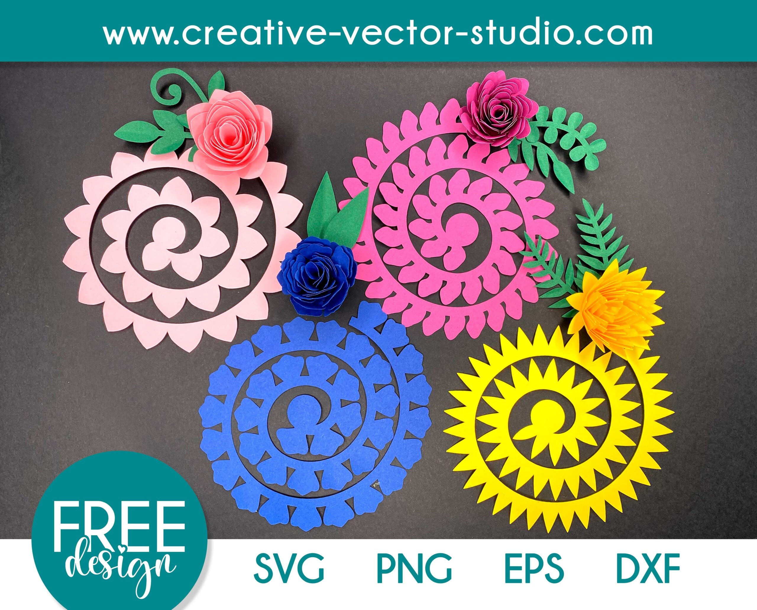 free printable paper flower templates