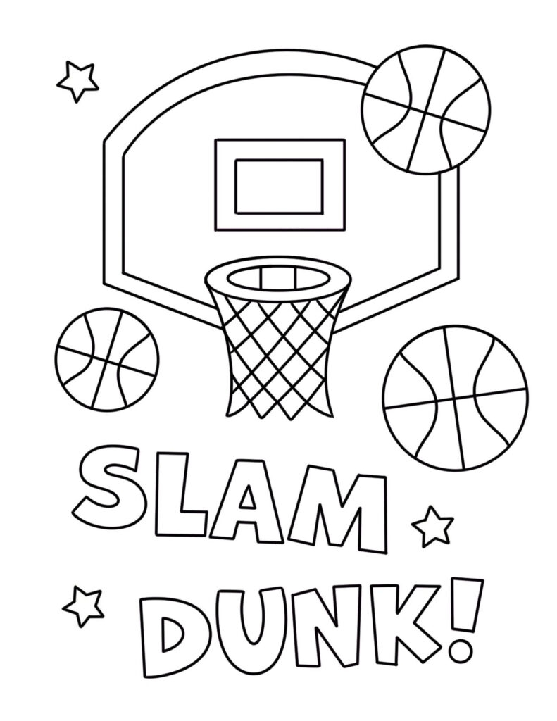 Free Sports Coloring Pages For Kids The Hollydog Blog