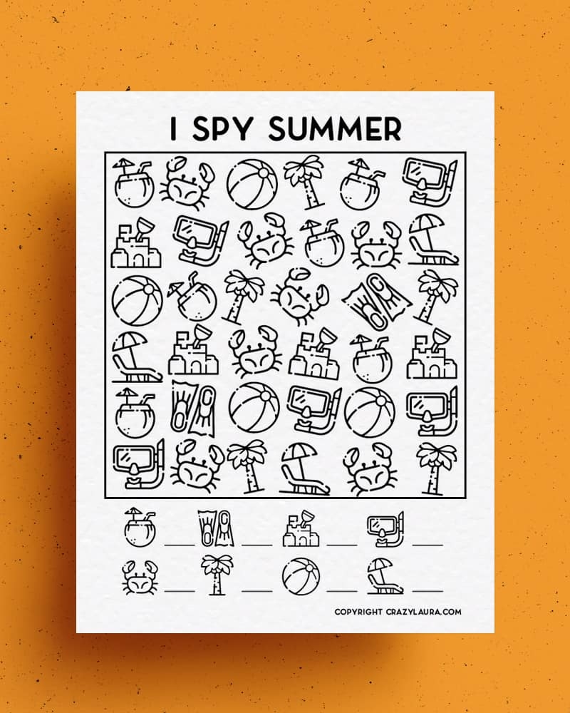 i spy printable worksheets