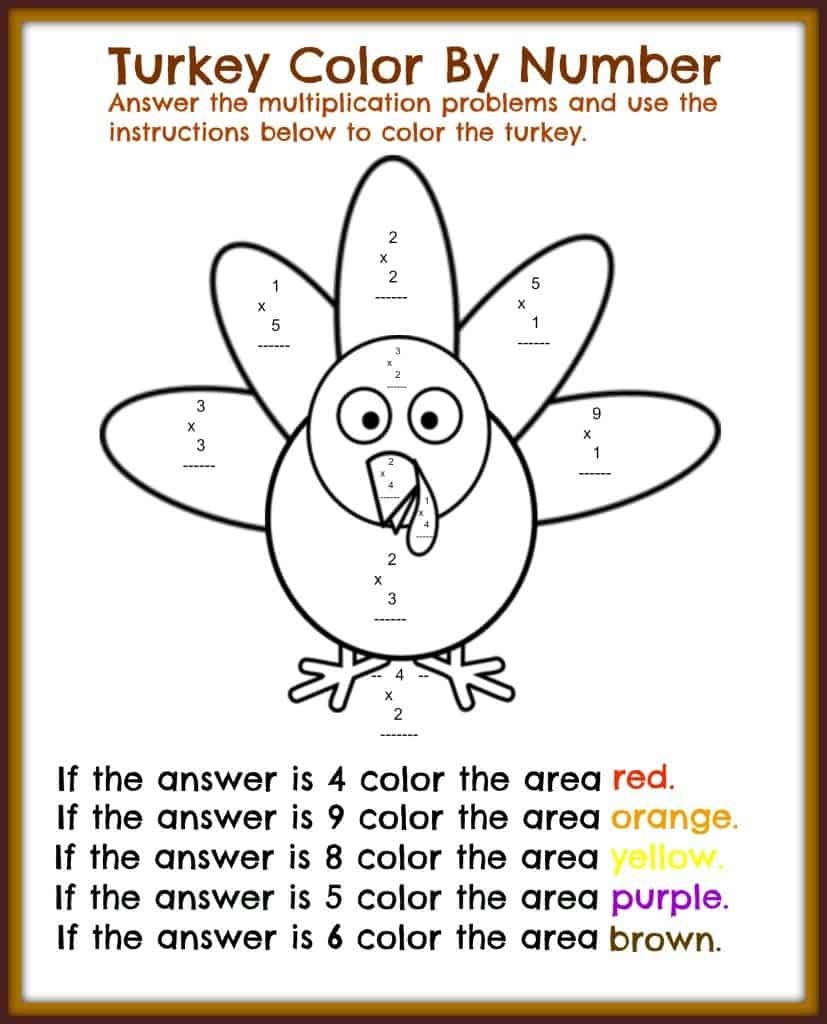 printable thanksgiving worksheets