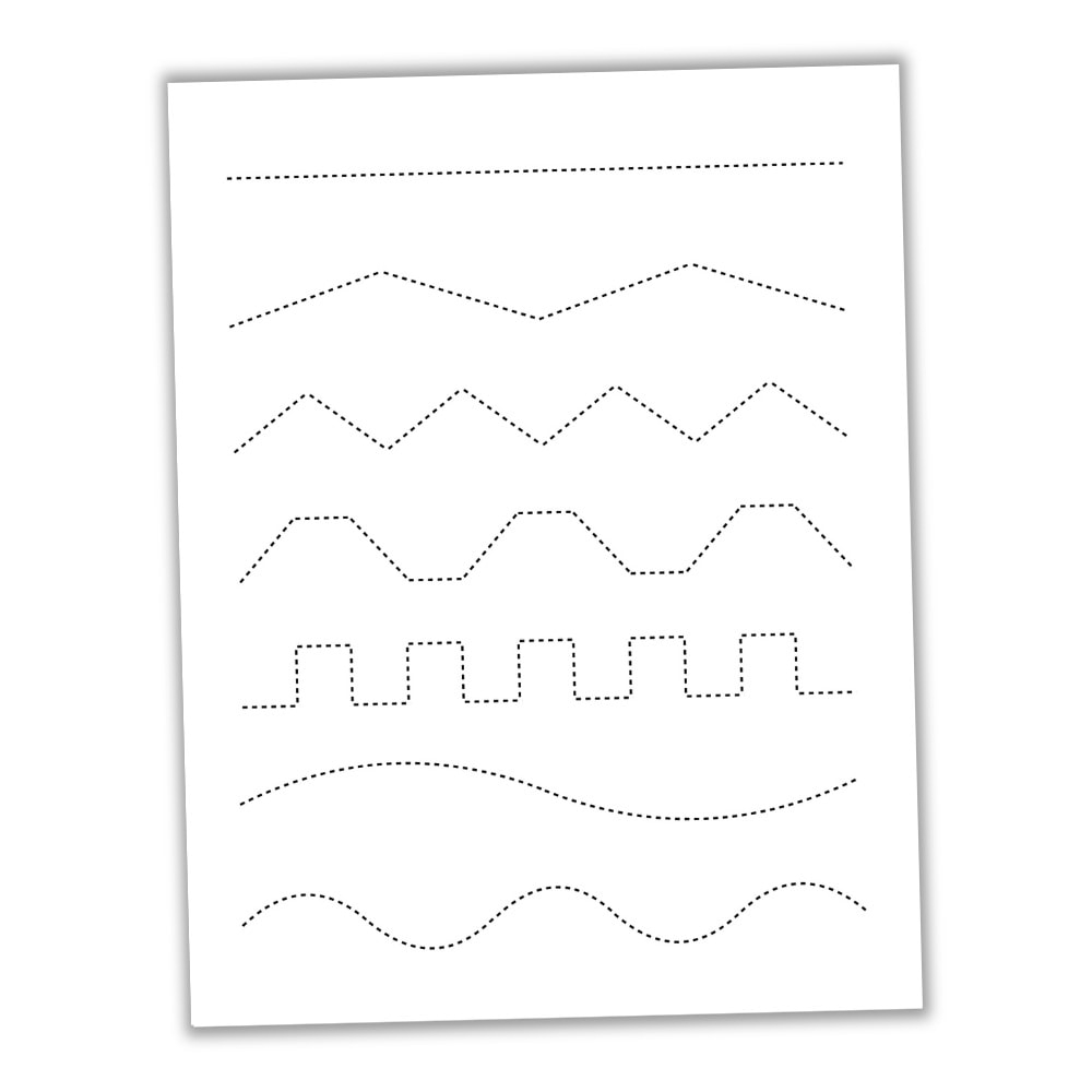 free printable tracing lines worksheets