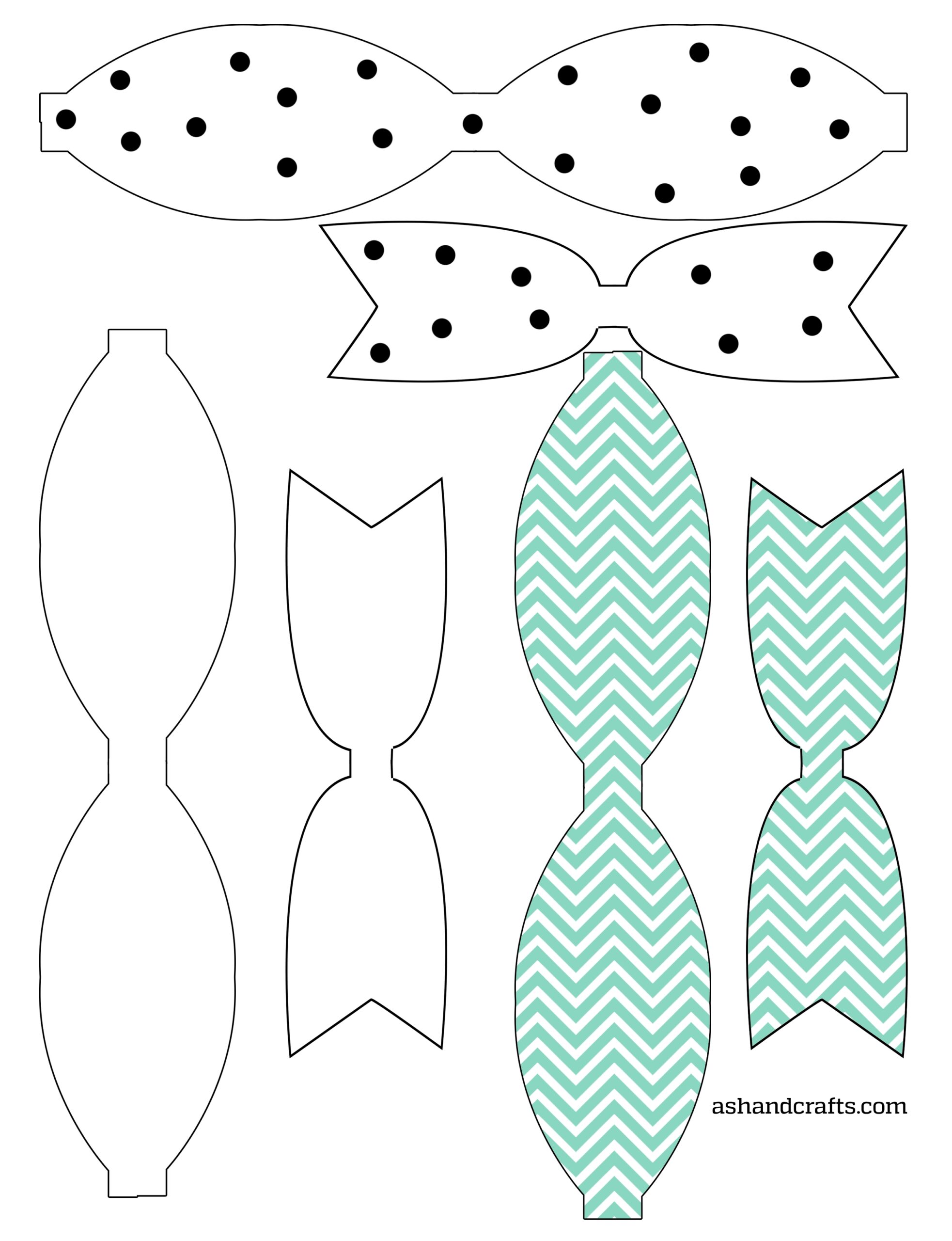 Freebie Friday Printable Paper Bows Ash And Crafts