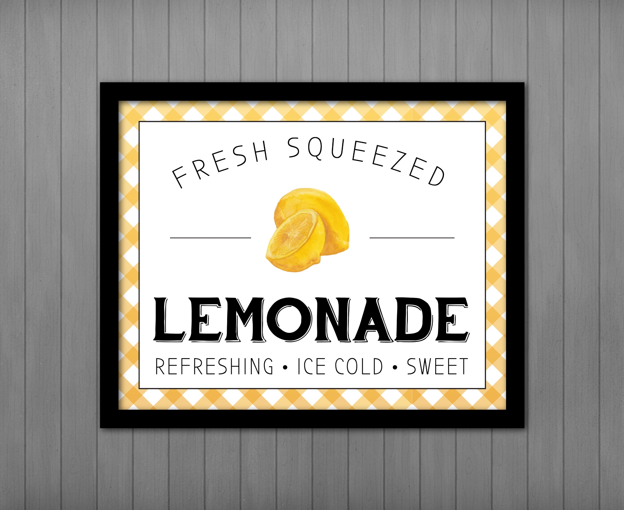 lemonade sign printable