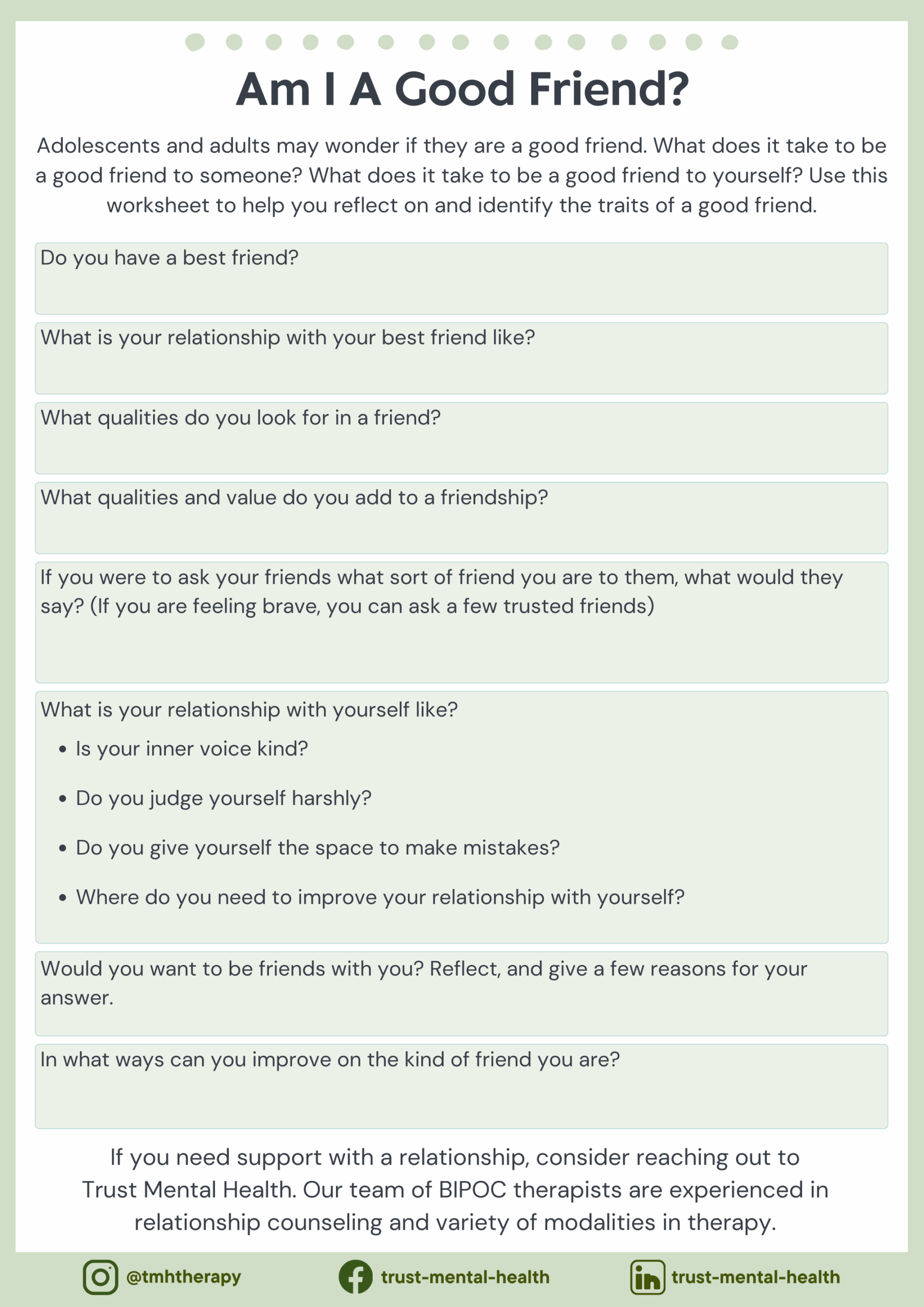 free printable friendship worksheets pdf