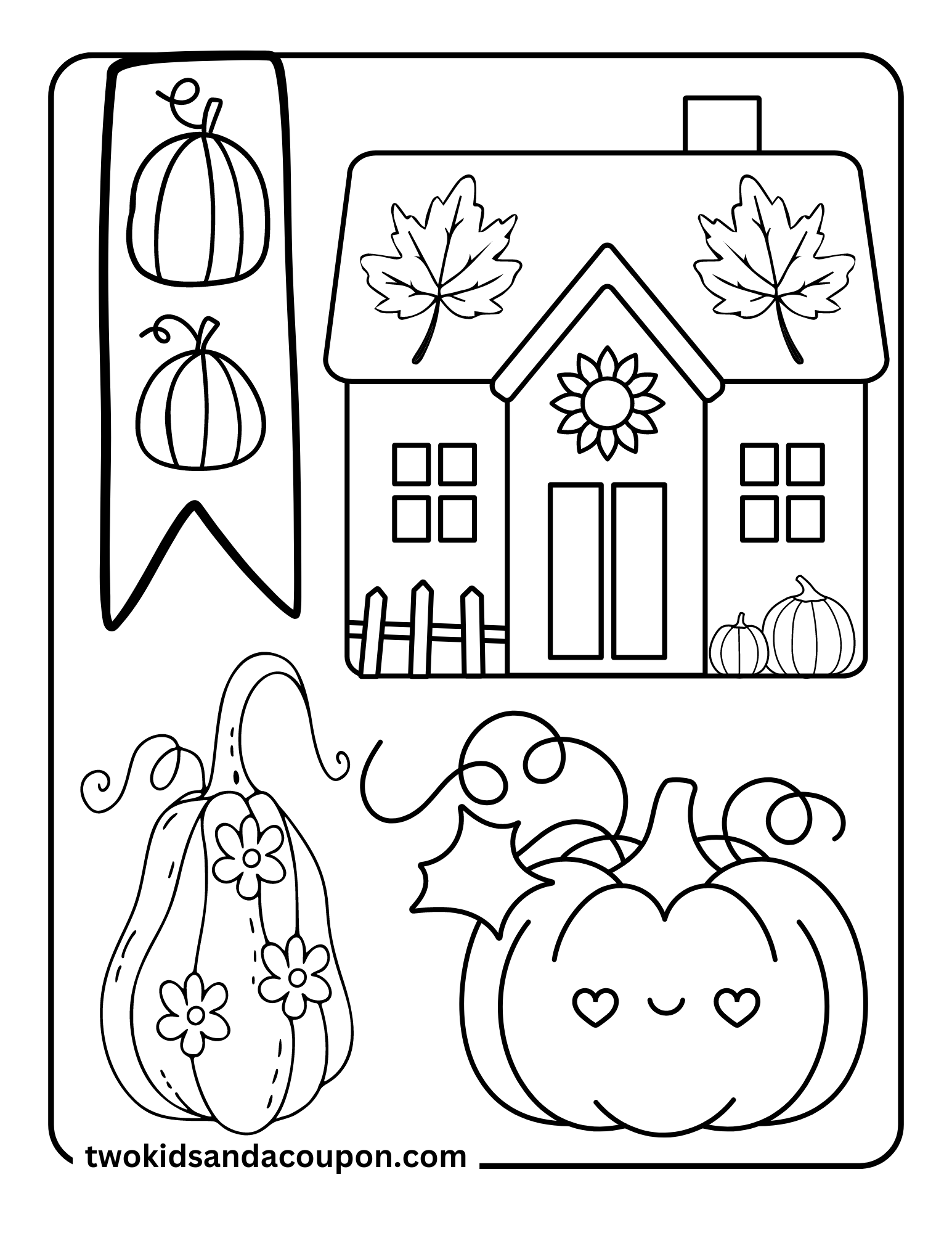 free printable fall coloring sheets