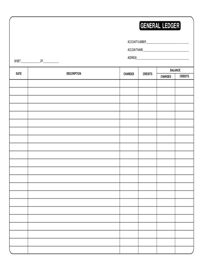 General Ledger Form Fill Online Printable Fillable Blank PdfFiller General Ledger Form Fill Online Printable Fillable Blank PdfFiller