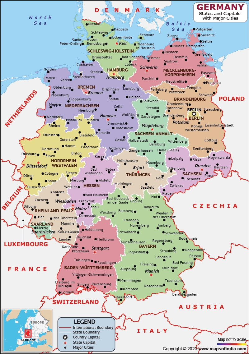 map of germany printable