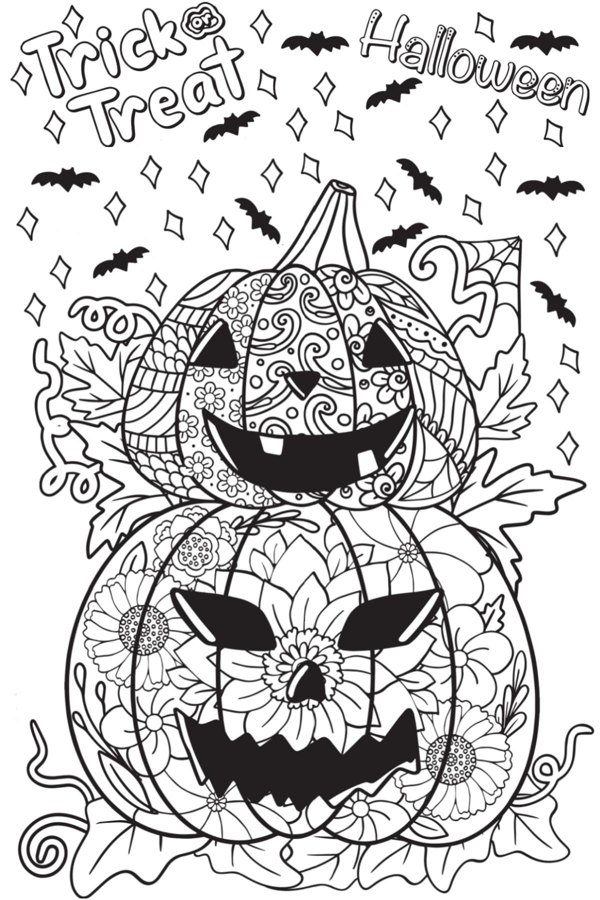 free printable halloween coloring sheets
