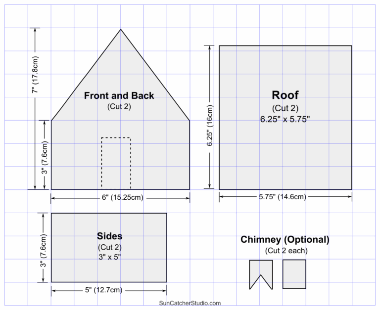 Gingerbread Mansion Template