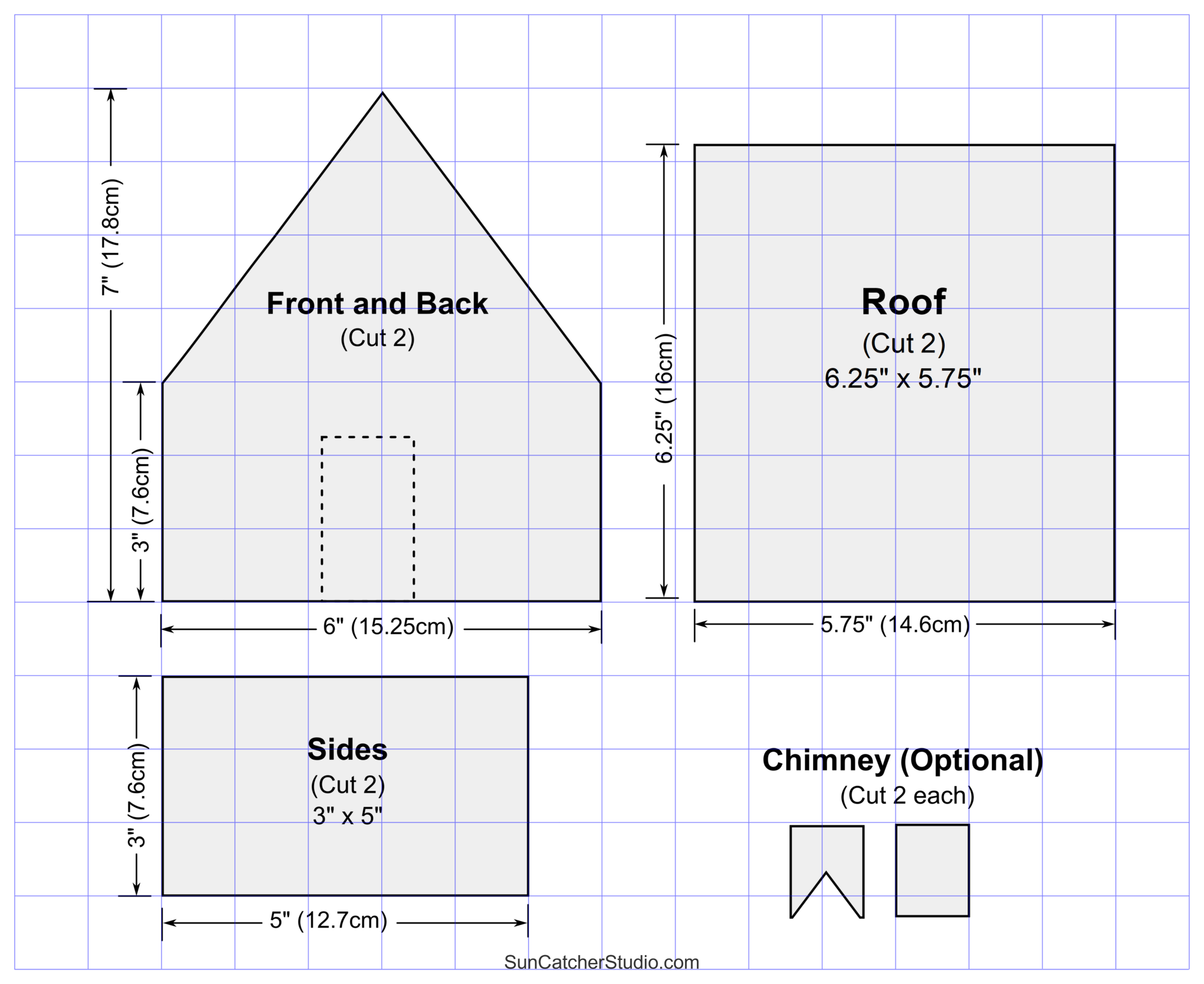 Gingerbread Mansion Template