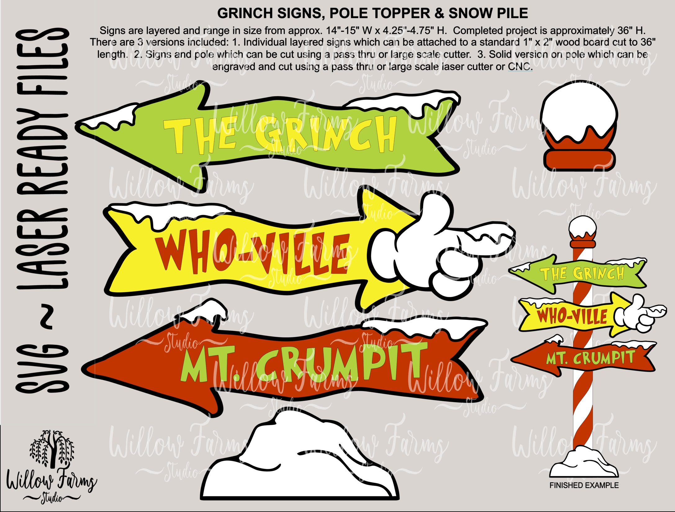 Grinch Christmas Lawn Decor SVG Yard Sign Door Hanger digital Download Etsy