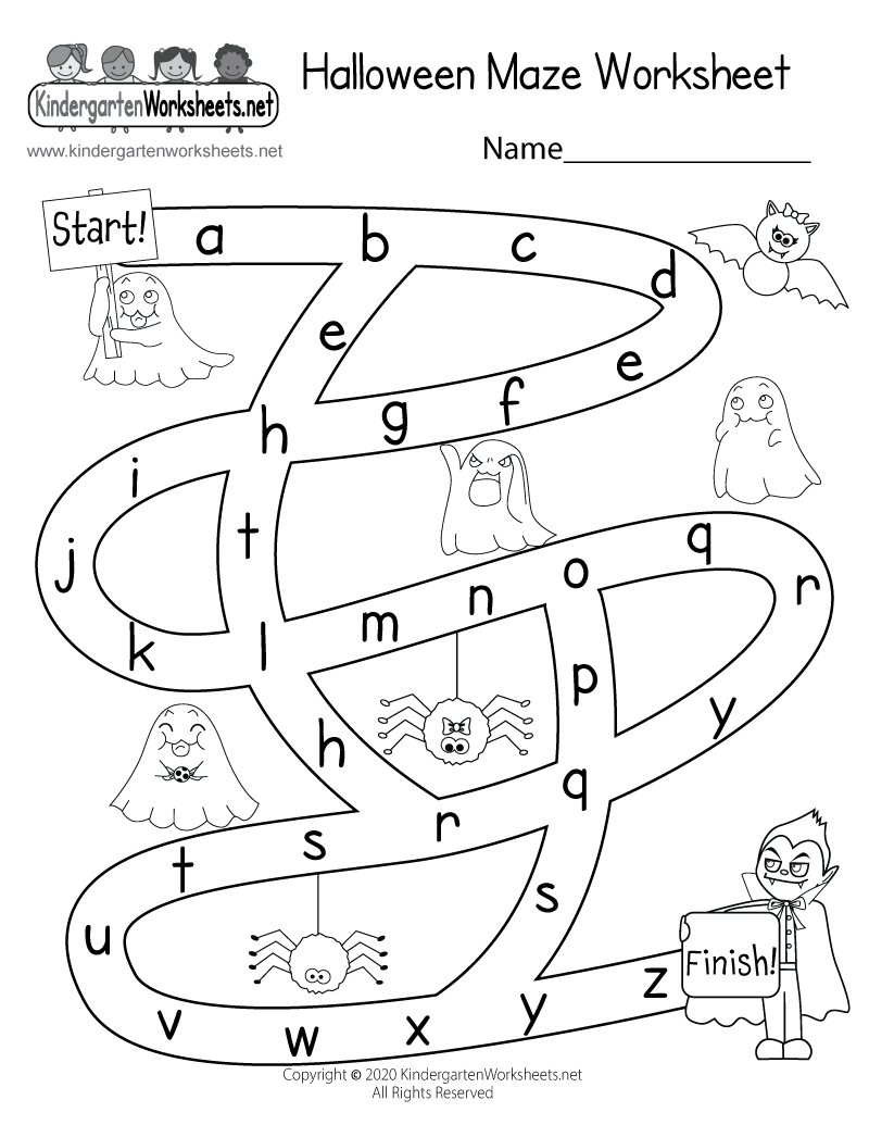 printable halloween worksheets