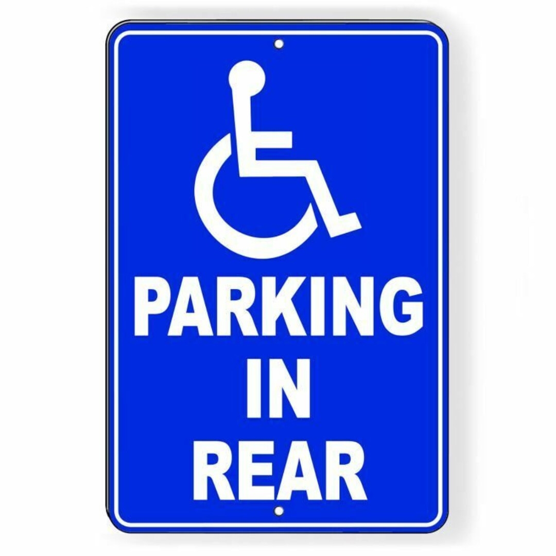free printable handicap sign