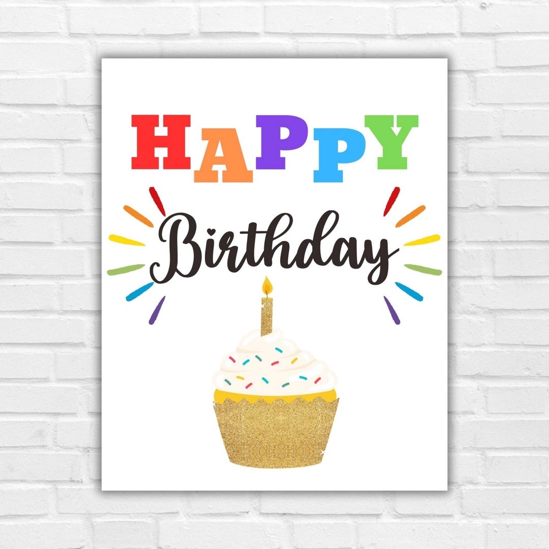 birthday signs printable