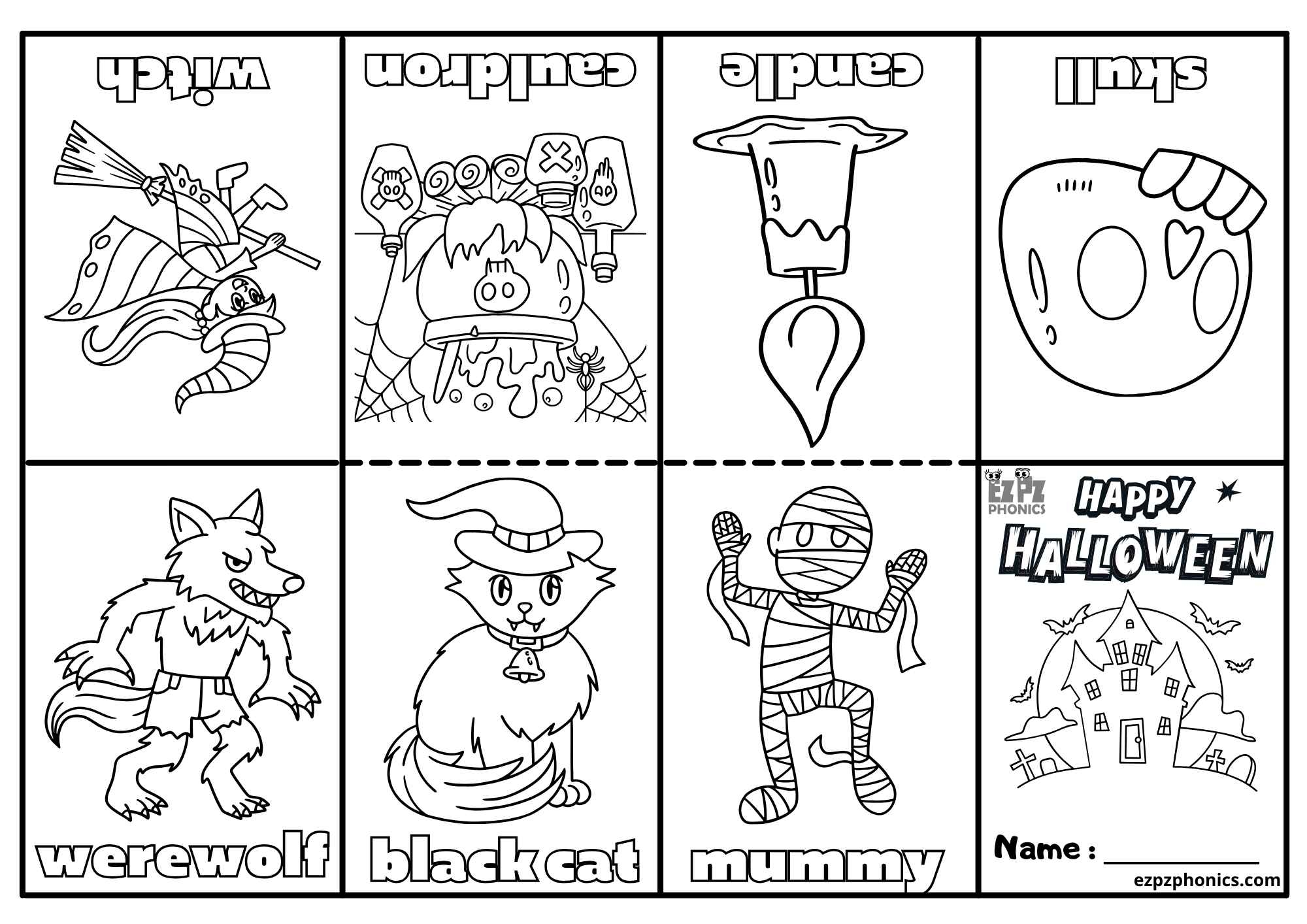free halloween printable worksheets