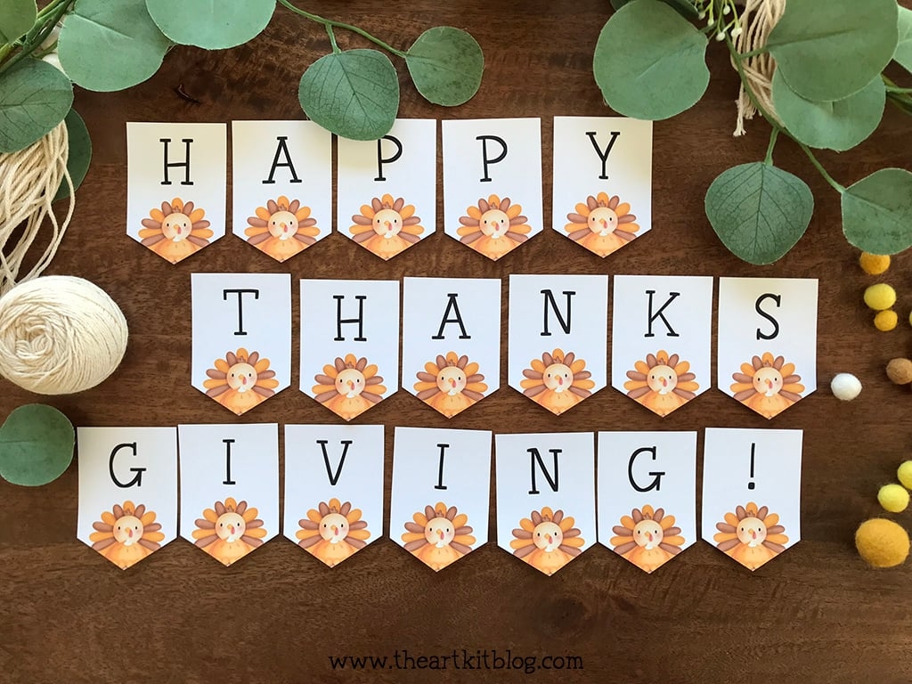 happy thanksgiving sign printable