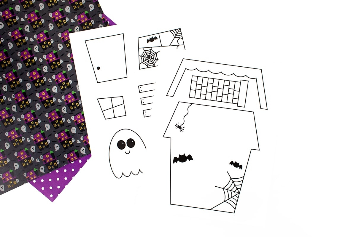 printable haunted house template