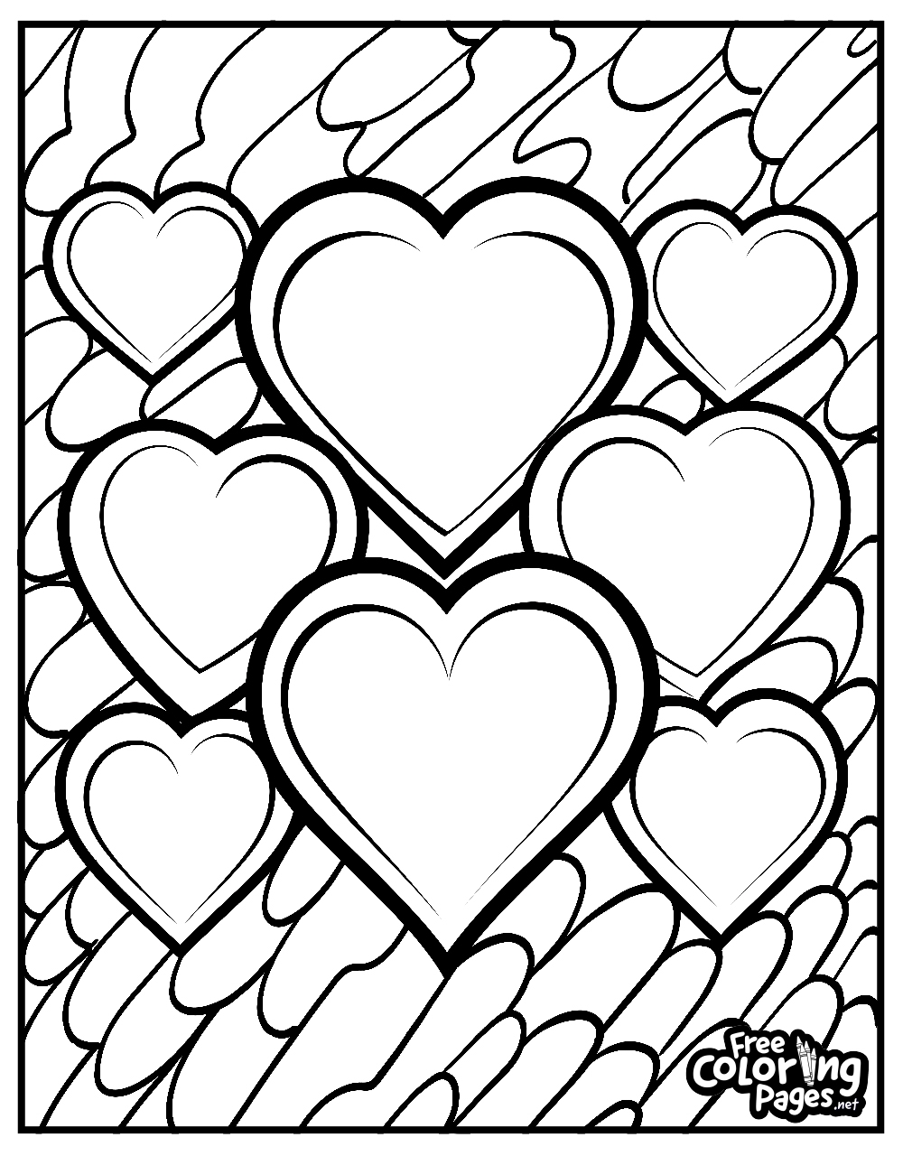heart coloring sheets printable