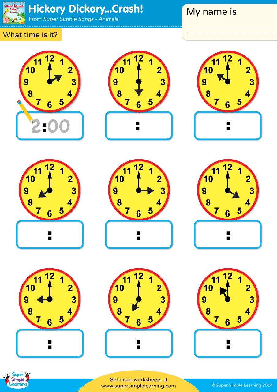 clock sheets printable