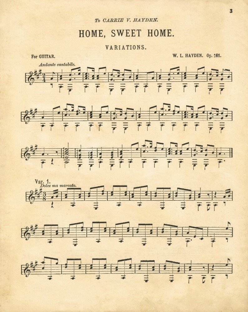 Home Sweet Home Antique Sheet Music Printable Knick Of Time