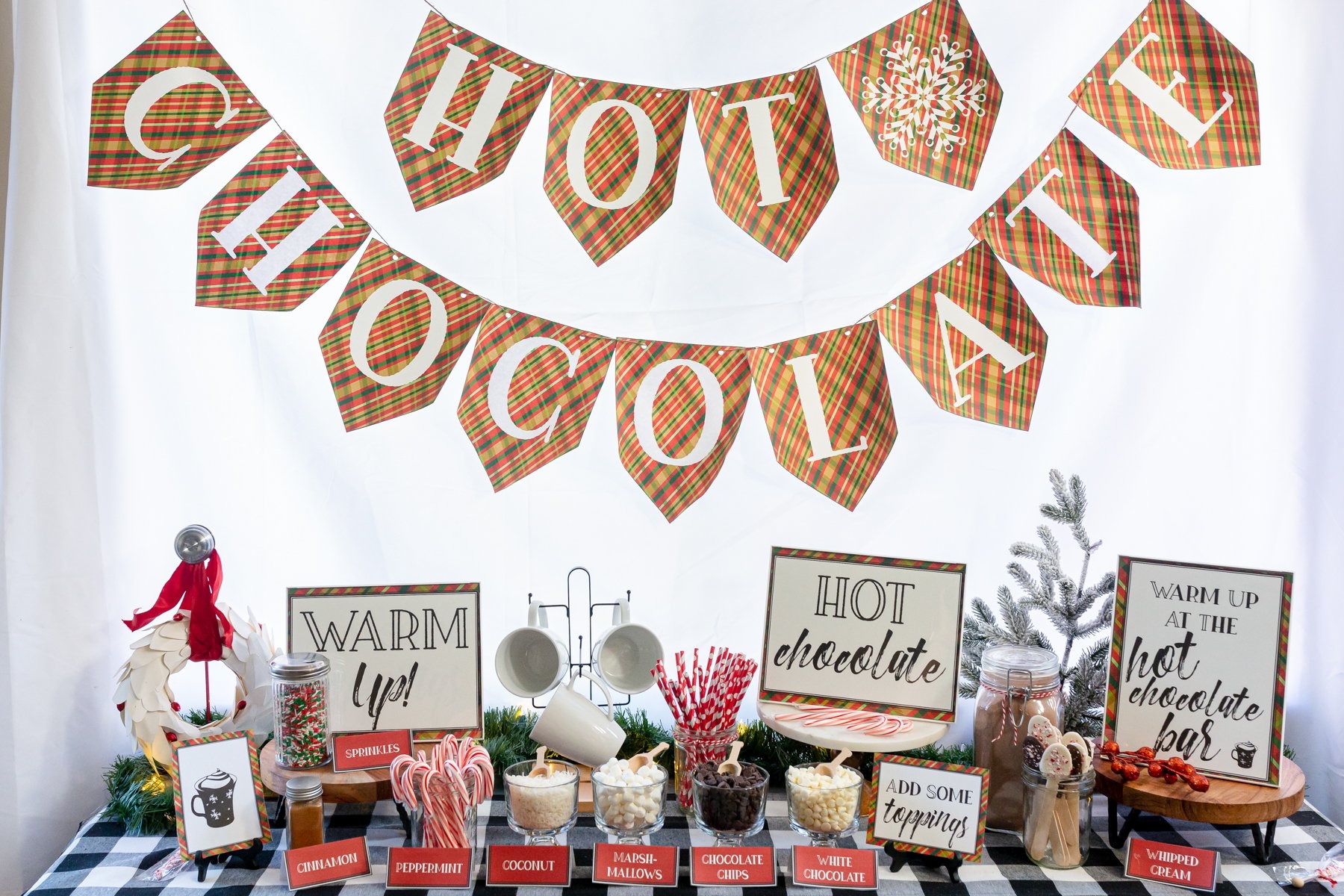 hot chocolate bar printable sign