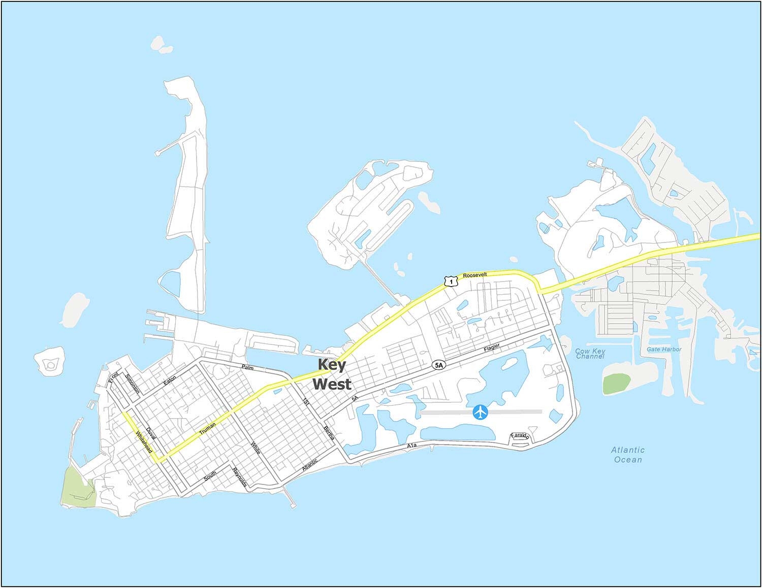 printable key west map