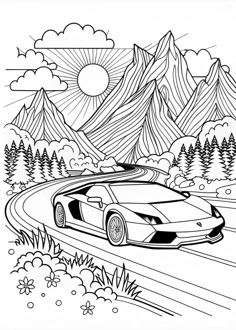 cars coloring sheets printable