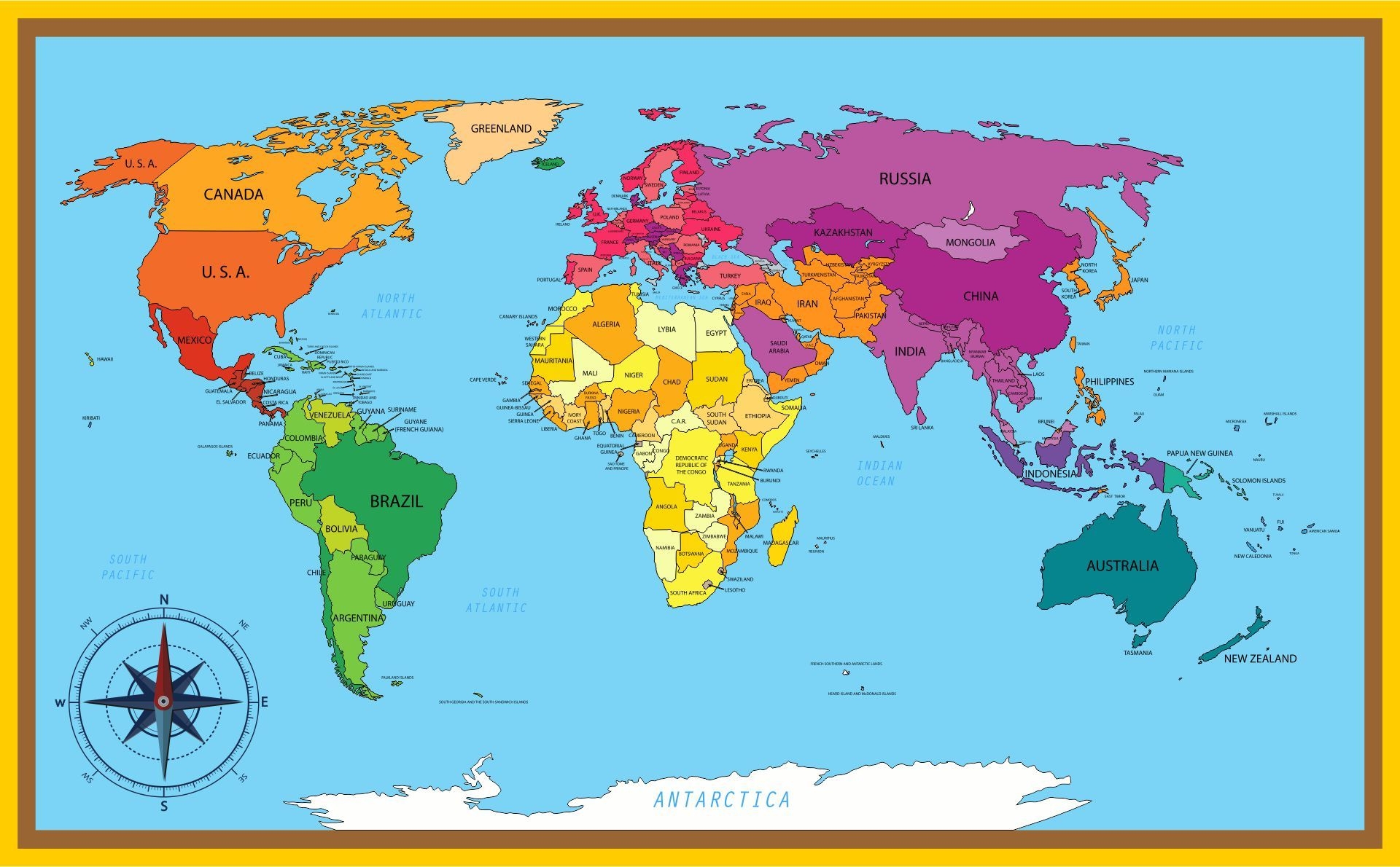 Large World Map 10 Free PDF Printables Printablee In 2025