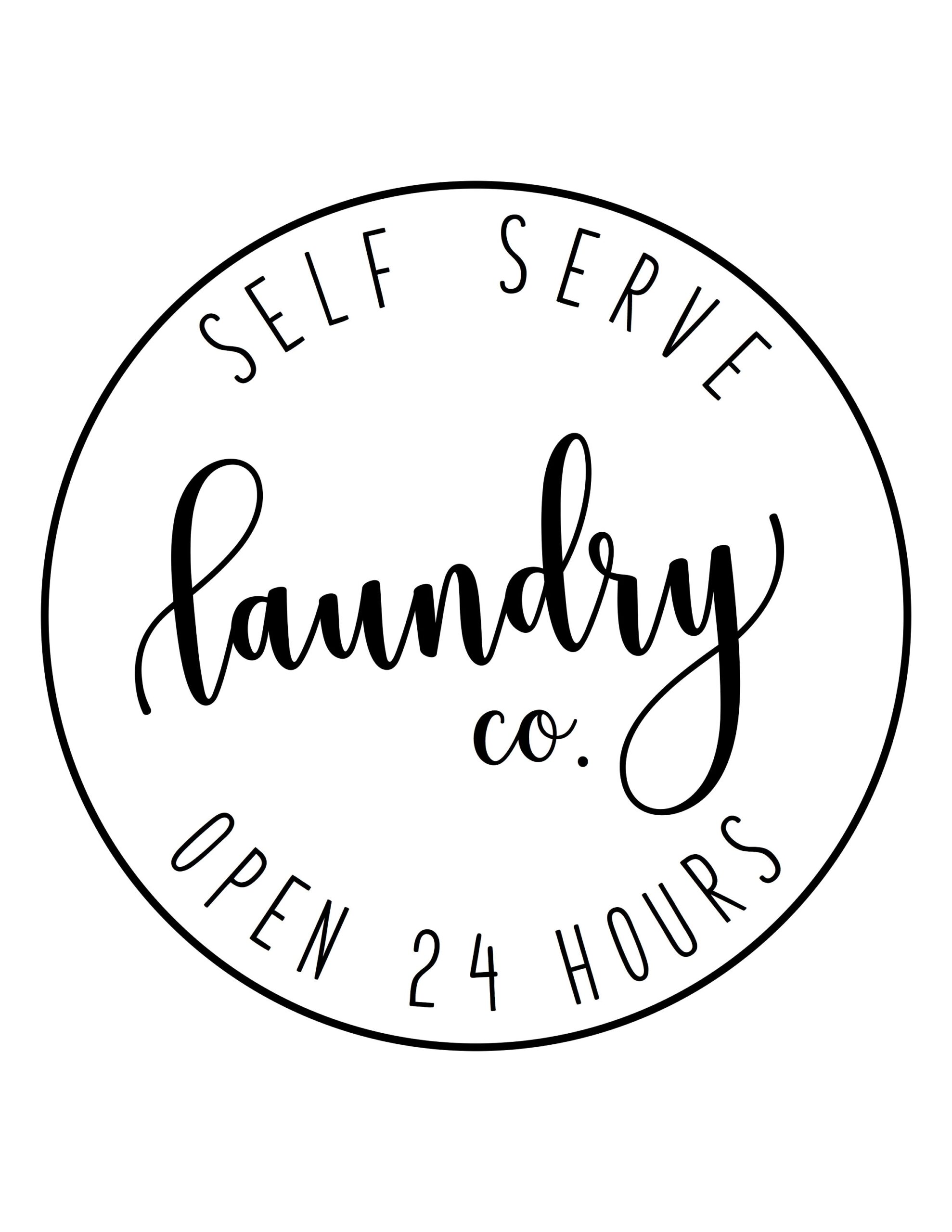 Laundry Room Printable Laundry Room Sign Decor Laundry Co Self Serve Open 24 Hours Farmhouse Printable Wall Art Etsy Israel