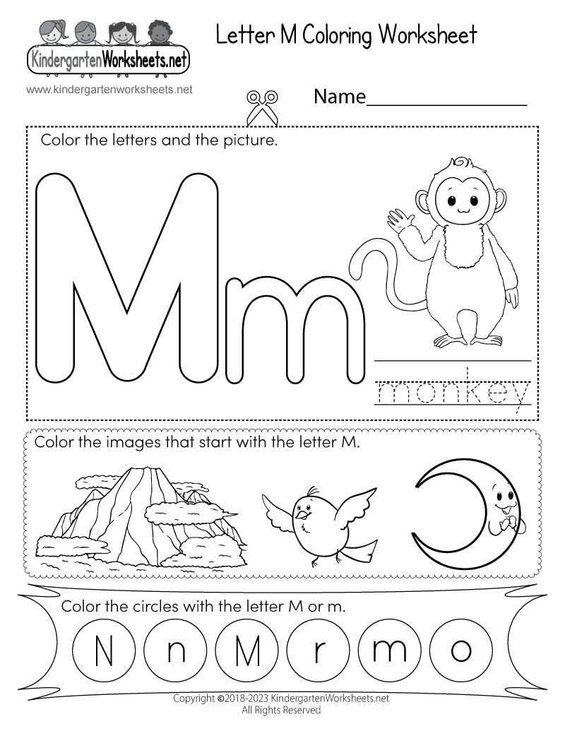 kindergarten free printable worksheets alphabet
