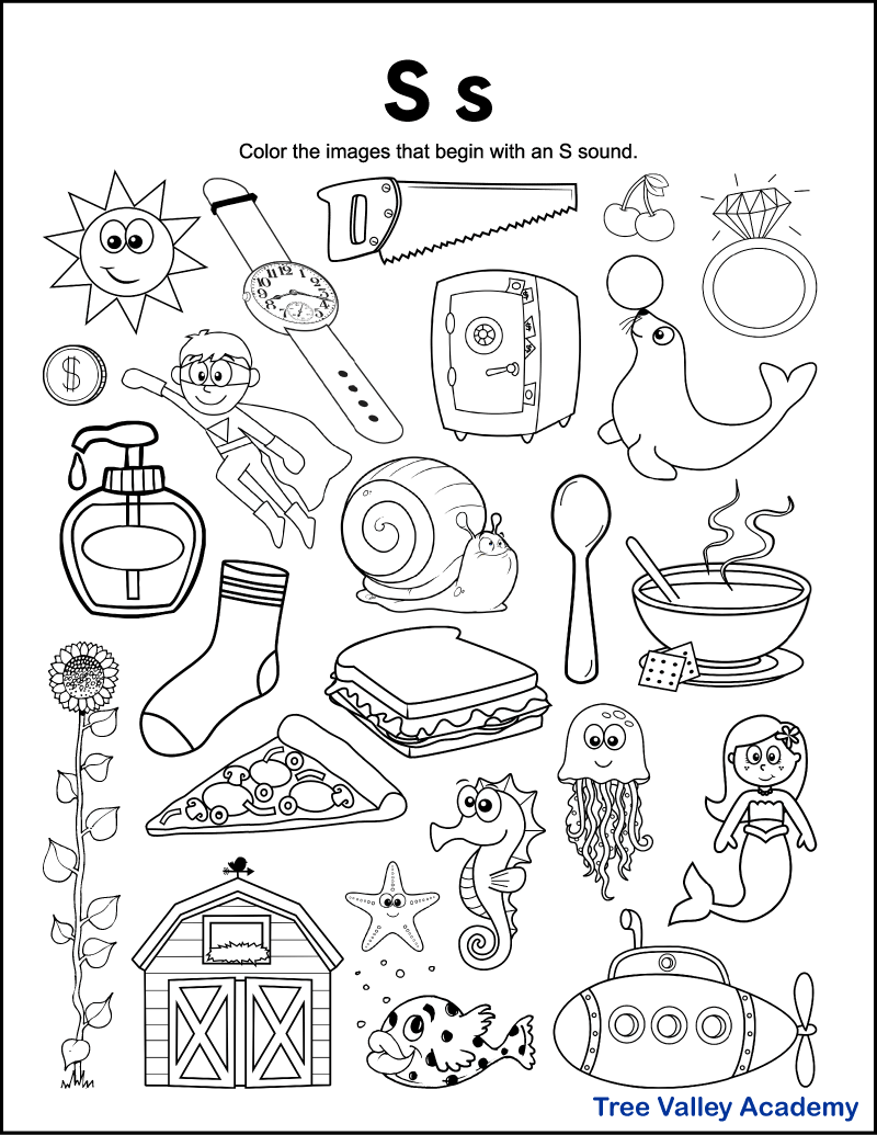 free printable letter s worksheets