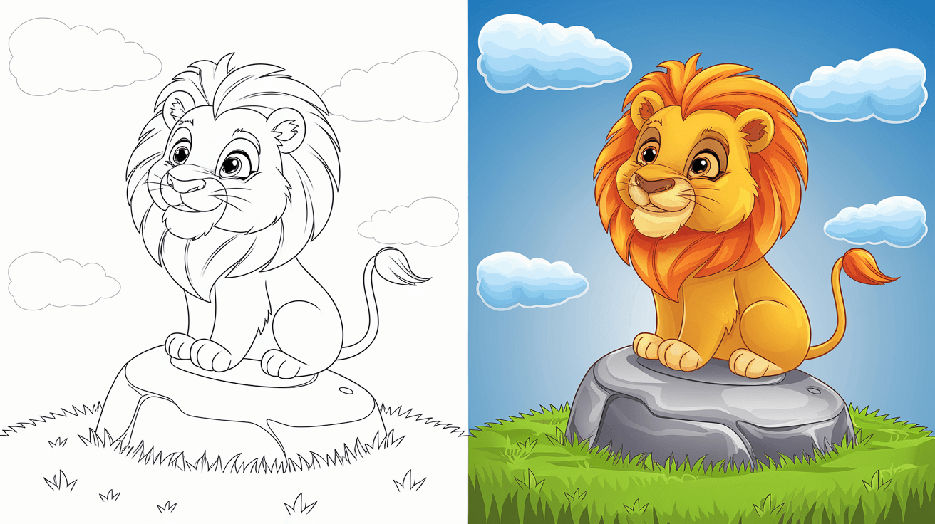 lion coloring sheets printable