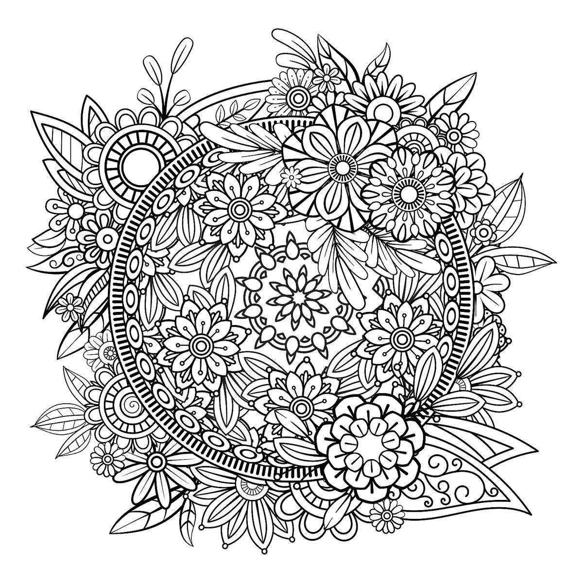 free printable mandala coloring sheets
