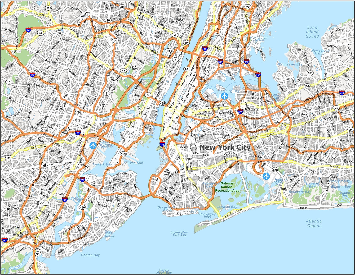 nyc printable map