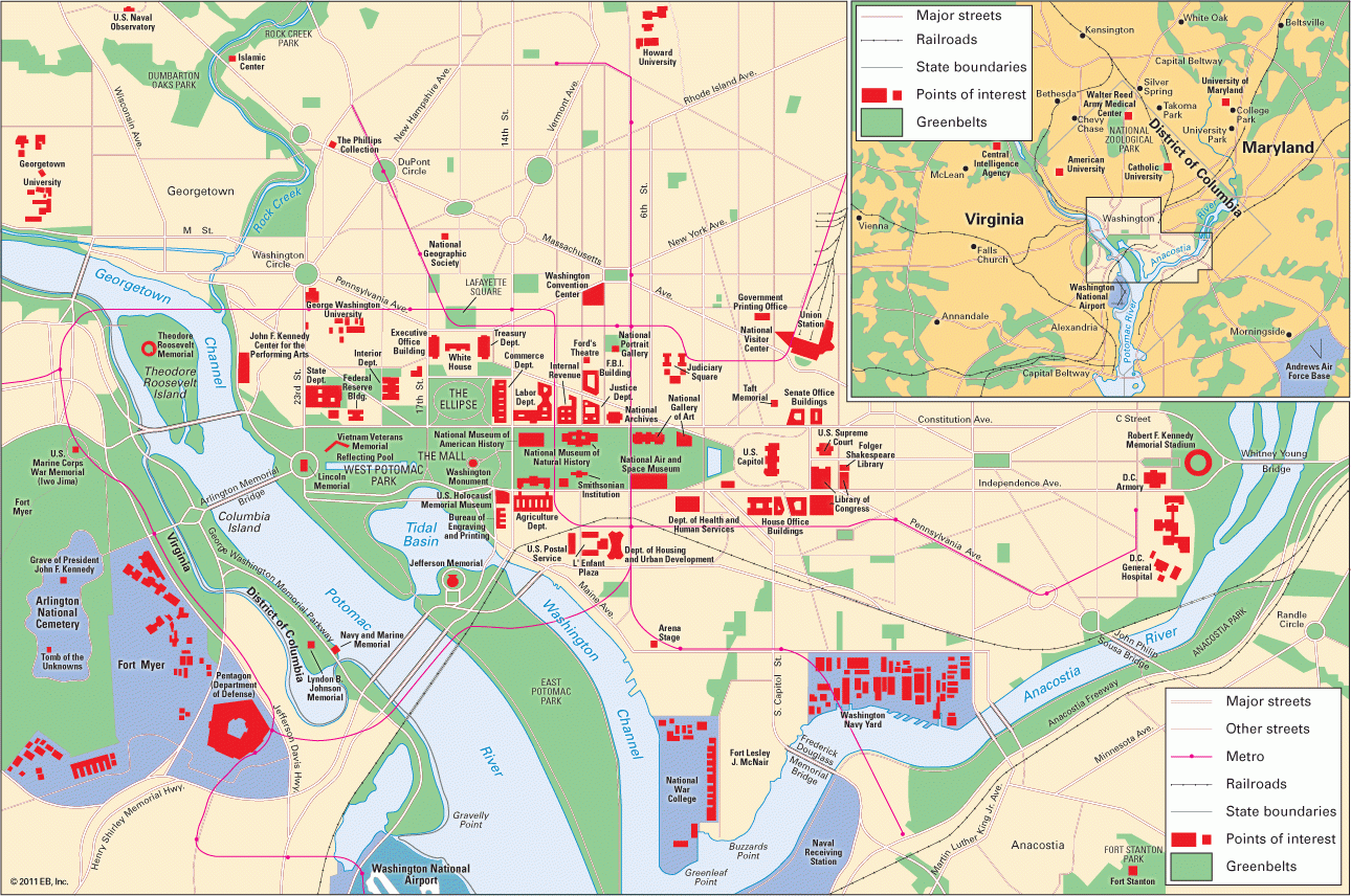 printable map of washington dc