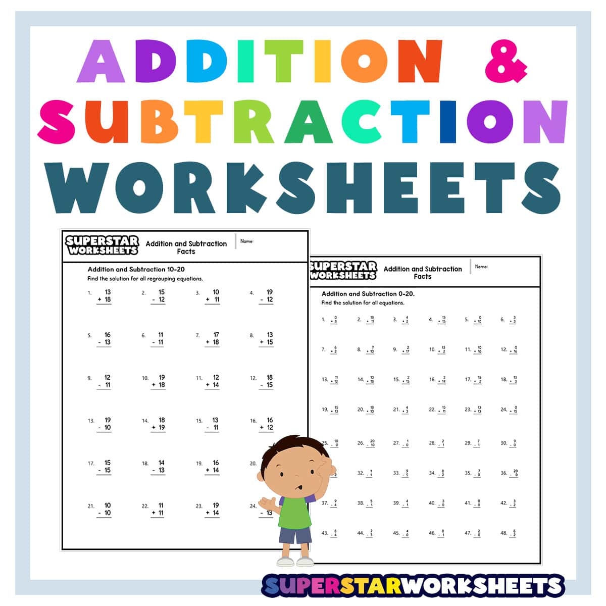 Math Worksheets Superstar Worksheets