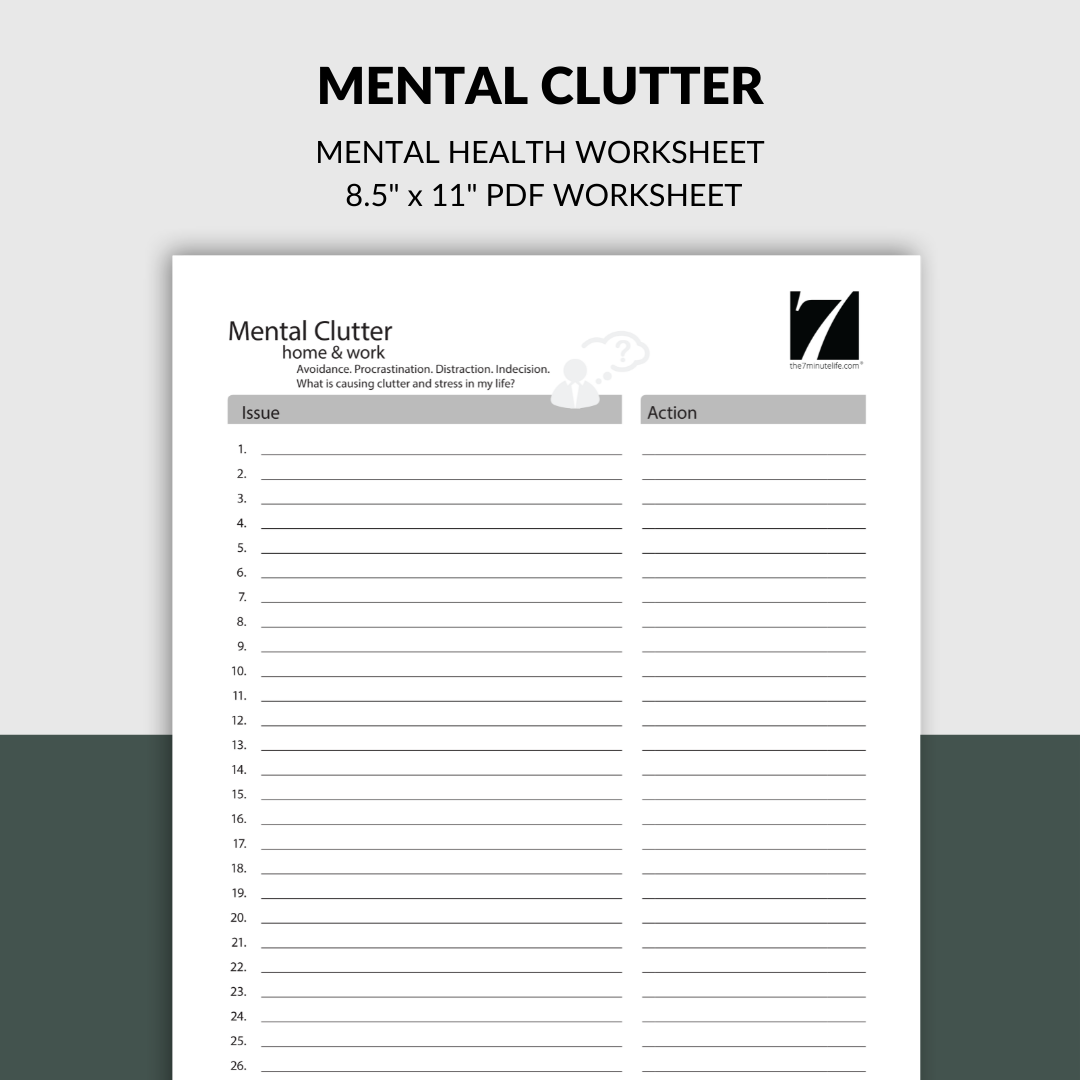 printable mental health worksheets