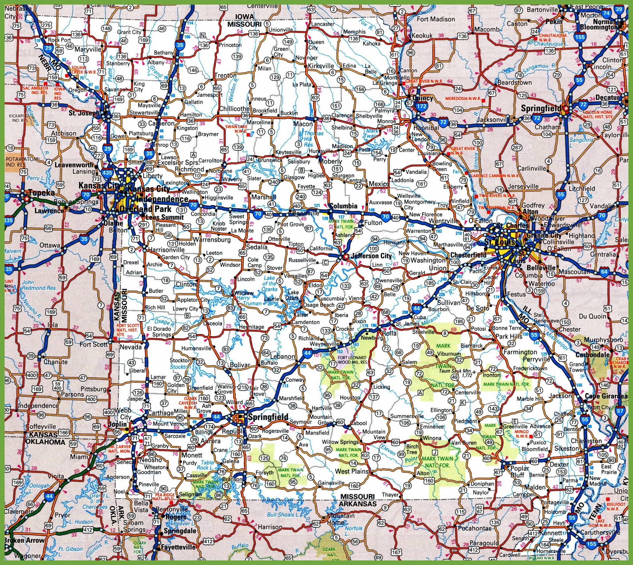 printable road maps