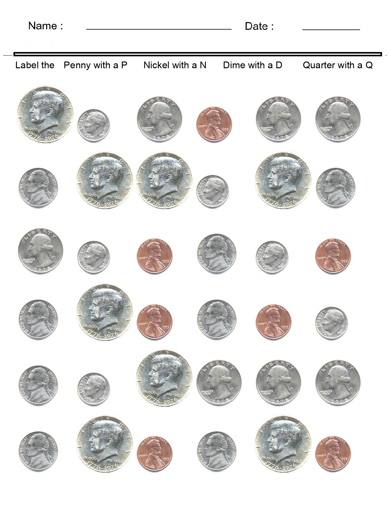 money worksheets printable
